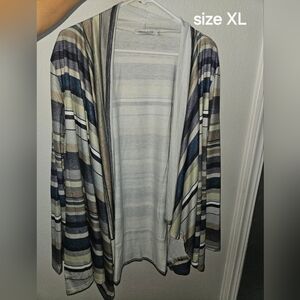 Striped Women's Cardigan Multicolor